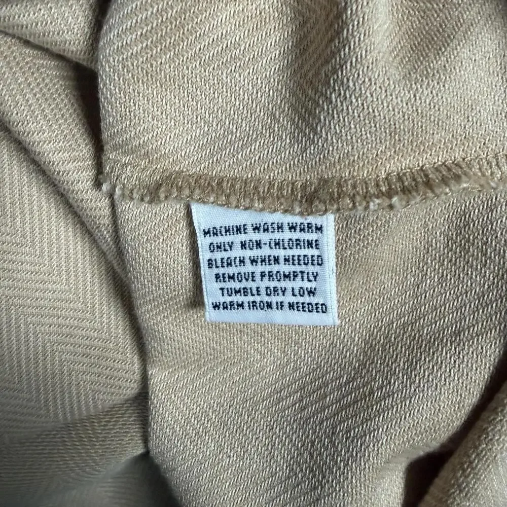 Polo Golf Ralph Lauren Polo Shirt Mens 2XL Beige Chevron Cotton Short Sleeve